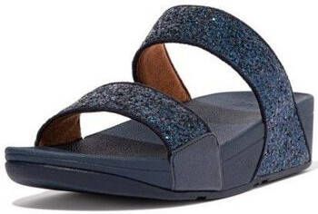 FitFlop Slippers LULU GLITTER SLIDES MIDNIGHT NAVY
