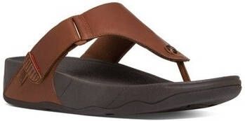 FitFlop Teenslippers TRAKK TM II TOE THONGS DARK TAN CO