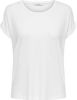 Only White Alleen Moster S / S O-hals Top T-shirt online kopen