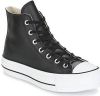 Converse Chuck Taylor All Star Platform Leather High Top Sneakers , Zwart, Dames online kopen