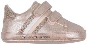 Tommy Hilfiger Sneakers Baskets velcro bébé fille Rose Gold