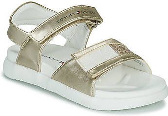 Tommy Hilfiger Sandaal met metallic finish en glitter