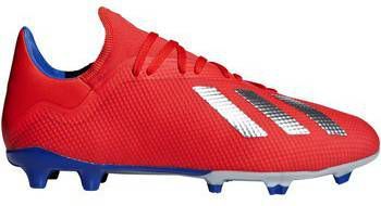 Adidas performance X 18.3 FG voetbalschoenen roodzilver Adidas performance X 18.3 FG voetbalschoenen roodzilver