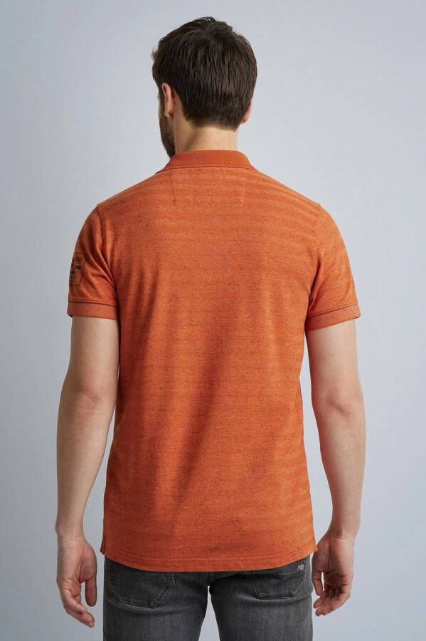 PME Legend Polopique mekka T shirt met korte mouwen , Bruin, Heren