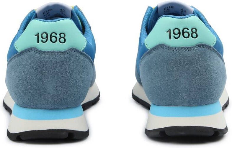 SUN68 Tom Solid Nylon Sneaker Heren Geel/Blauw