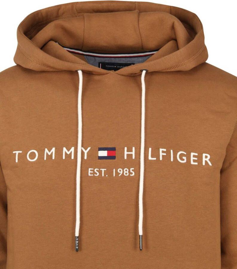 Tommy Hilfiger Mw0Mw11599 Hoodie logo , Bruin, Heren
