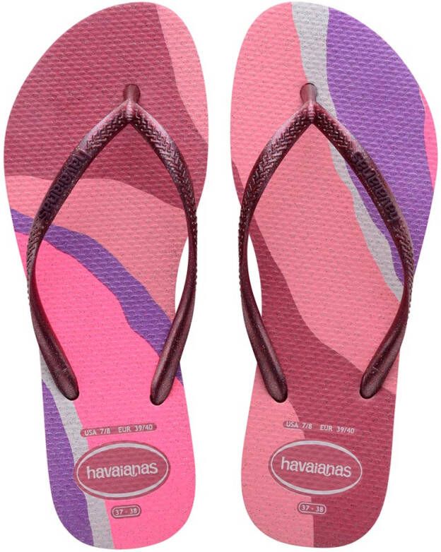 Havaianas Slippers Flipflops Kids Slim Palette Glow Roze