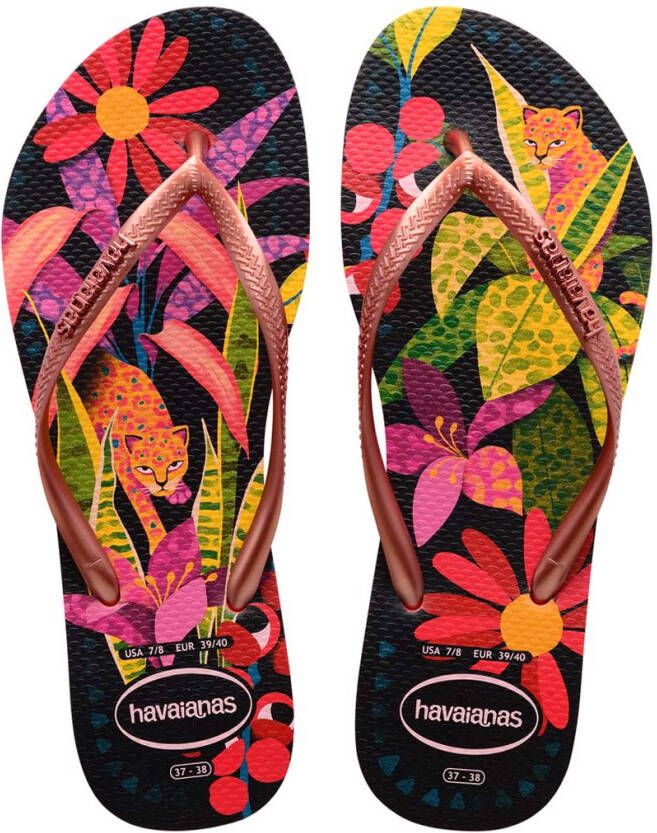 Havaianas Slippers Flipflops Slim Tropical Roze