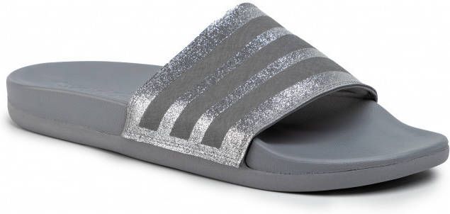 adidas slippers gray