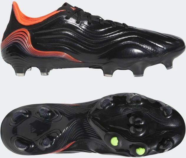Adidas Copa Sense.1 Firm Ground Voetbalschoenen Core Black/Solar Red/Team Solar Green Dames