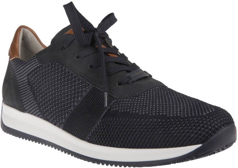 Ara Veterschoen van modern textielmateriaal Marine/Cognac