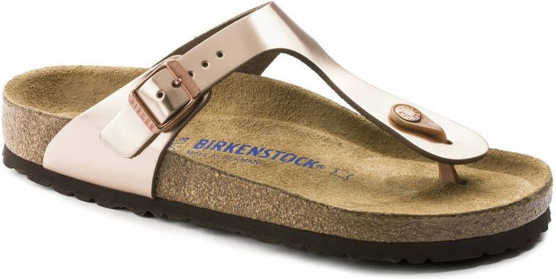 Birkenstock Teenslippers Gizeh Inspired Electric Metallic in schoenwijdte smal