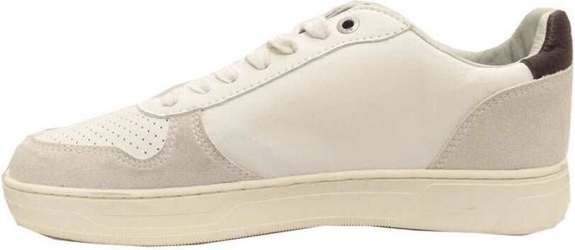 Björn Borg T1020 LOW LEA M leren sneakers wit/burgundy