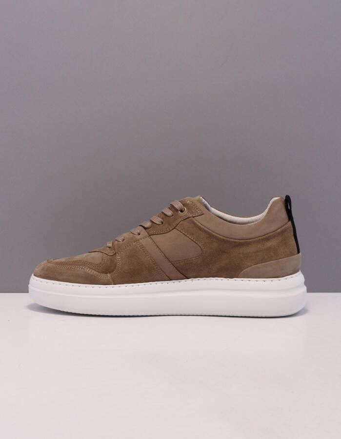 Blackstone Wg70 taupe lage sneaker , Bruin, Heren