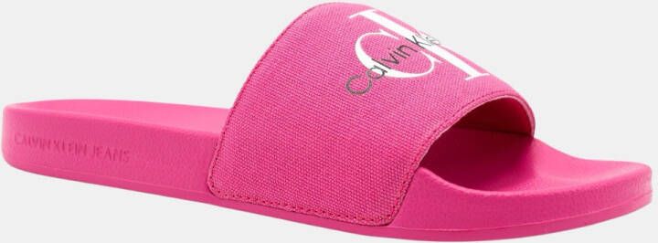 Calvin Klein Slide Monogram Slippers Dames