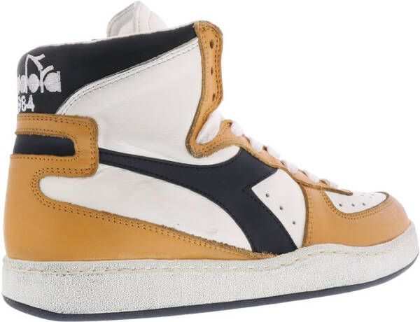 Diadora Heritage Mi Basket Used Off White/Oranje/Zwart