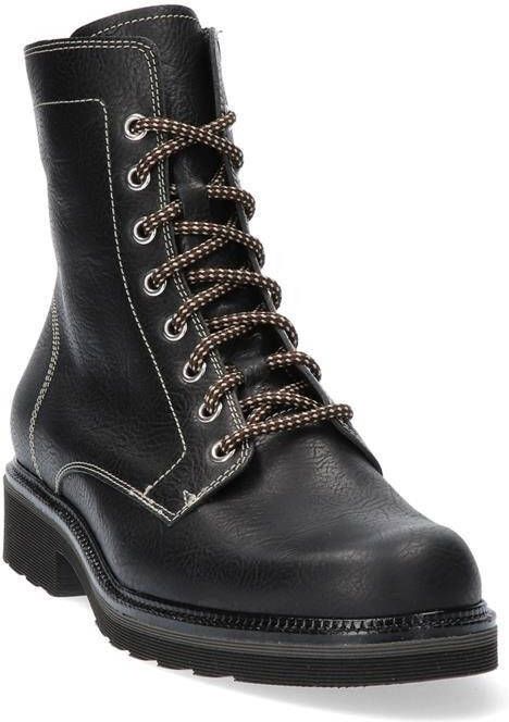 Durea 9727 805H Zwart H Wijdte Veter boots