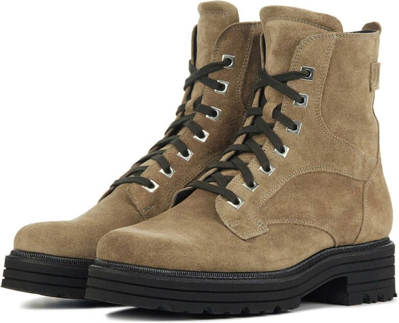 Durea Dames leren dames enkellaarsjes 9758 755 sue