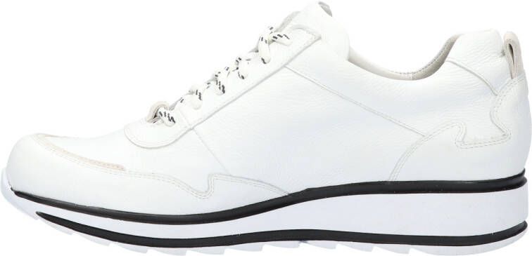 Durea Witte Veterschoenen Wijdte H