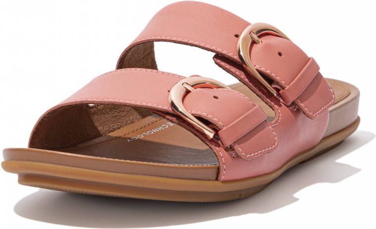 FitFlop Gracie slippers roze Leer