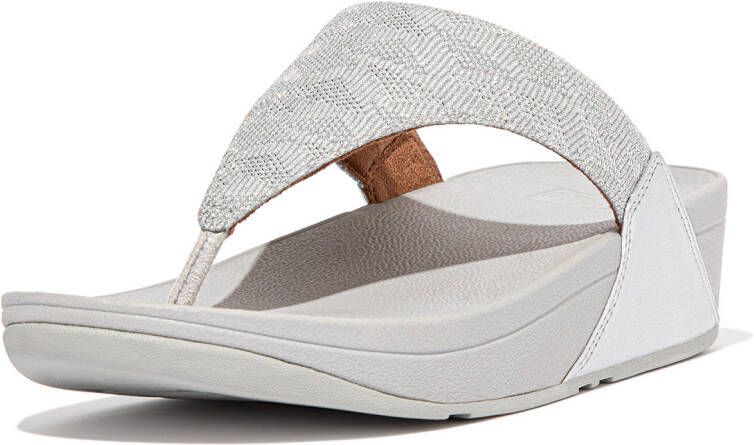 FitFlop Fit Flop Lulu Toe Zilveren Teenslipper , Grijs, Dames