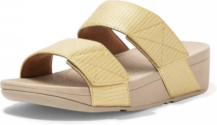 FitFlop Dames leren dames slippers textured slides