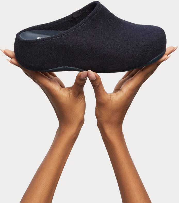 FitFlop Pantoffels Blauw Textiel 279217