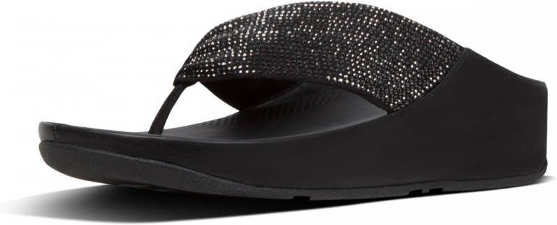 Teenslippers FitFlop FIT FLOP TWISS CRYSTAL BLACK