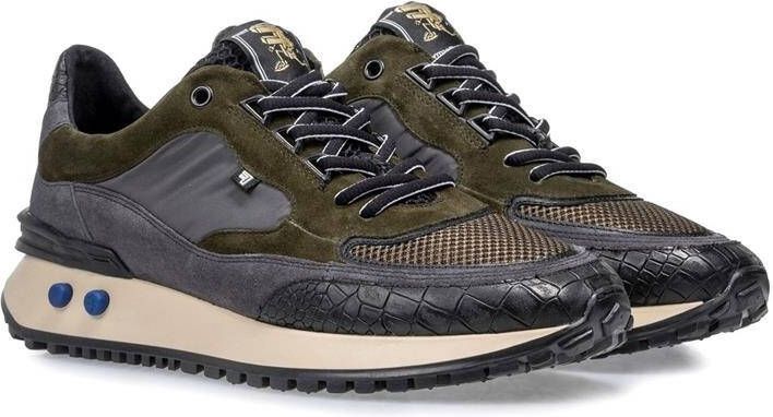 Floris van Bommel Vinti sneaker met su&#xE8, de details