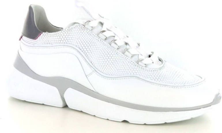 Floris van Bommel leren chunky sneakers wit