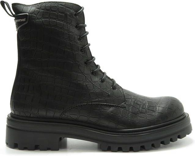 Floris van bommel Wonki 04.01 Black G Wijdte Veter boots