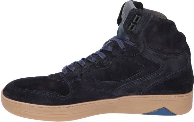 Floris van Bommel Sneaker van suè, de met doorgestikte details