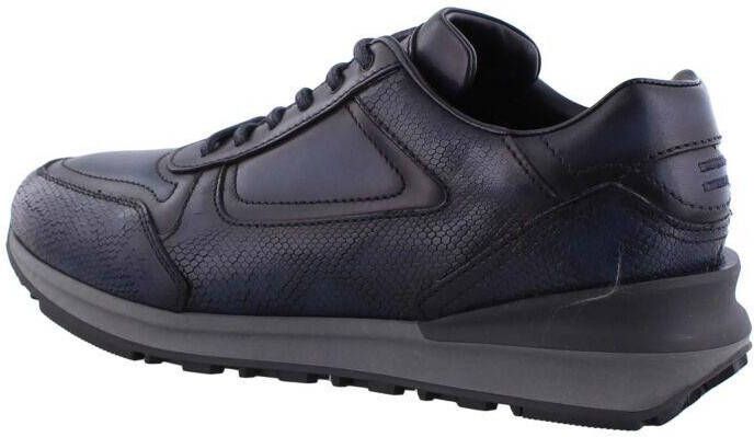 Greve Blauwe Veterschoenen Podium Python