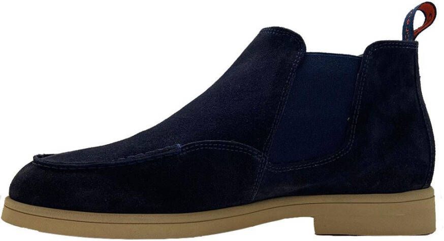 Greve Blauwe Veterschoenen Tufo