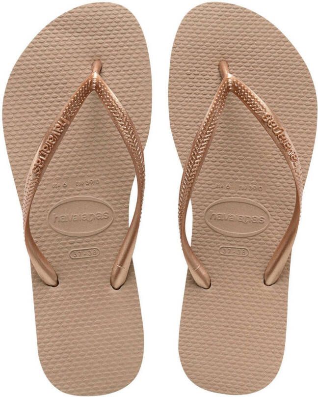 Havaianas Slipper Slim 4000030.3581.F22 Rose / Goud-35/36 maat 35/36