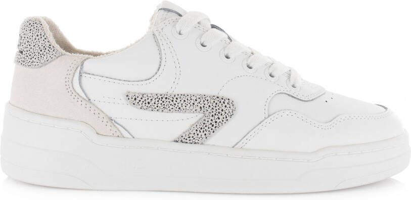 HUB Witte Lage Sneakers Court z