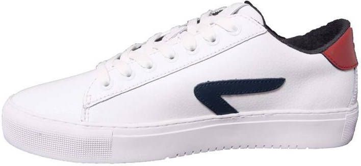 HUB HOOK CS Z STITCH leren sneakers wit/blauw/rood