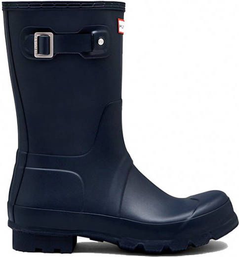 Hunter Regenlaarzen Boots Mens Original Short Blauw