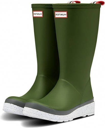 Hunter Play Tall Speckle Sole Wellington Boots WMS Regenlaarzen Dames Groen