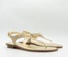 Michael Kors Gouden Sandalen Mk Plate Thong online kopen