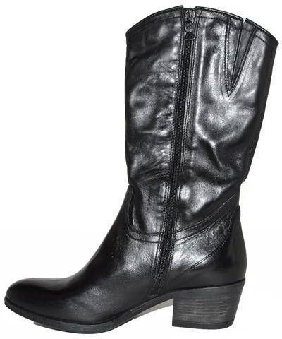 Mjus Zwarte Cowboylaarsjes