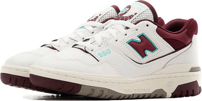 New Balance 550 White Burgundy Blue , Wit, Heren