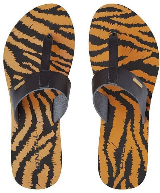 O'Neill Venice Ditsy teenslippers met zebraprint zwart