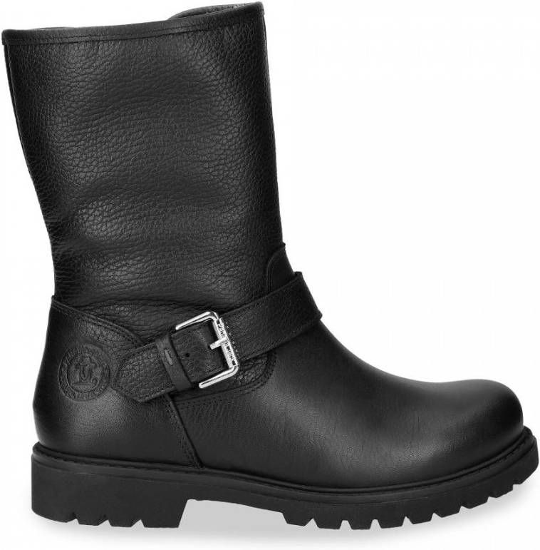 Panama Jack Singapur B22 enkellaarsjes zwart Leer