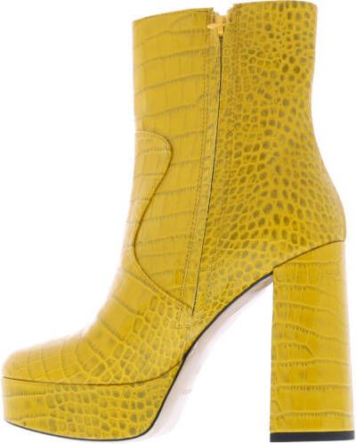 Paris Punk Enkellaarsjes Geel Dames