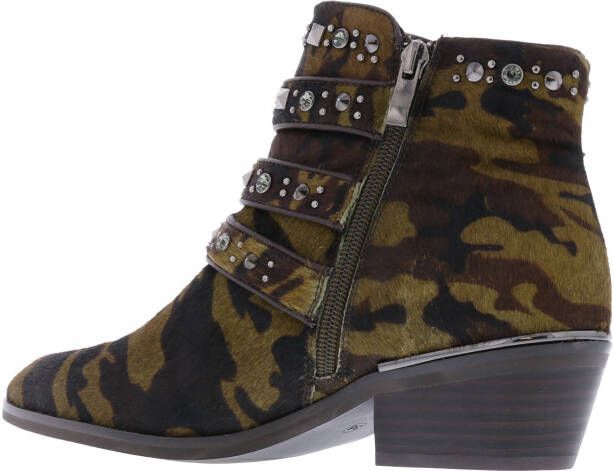 Paris Punk Westerse mode luipaard , Groen, Dames