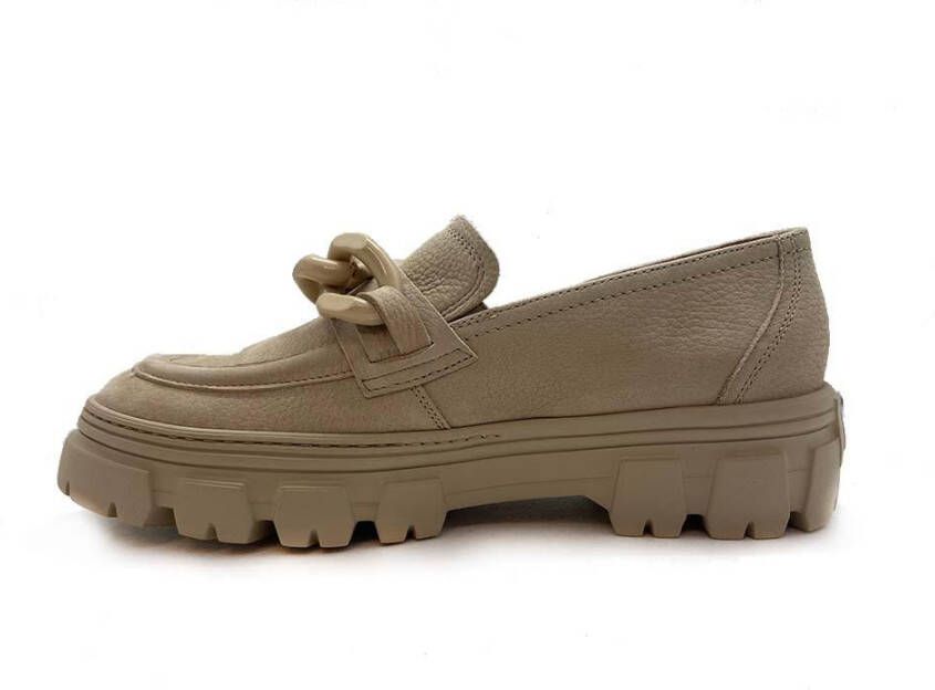 Paul Green Beige Instapschoenen Grained Nubuk