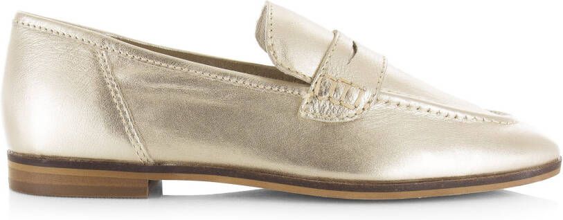 POELMAN PS leren loafers goud