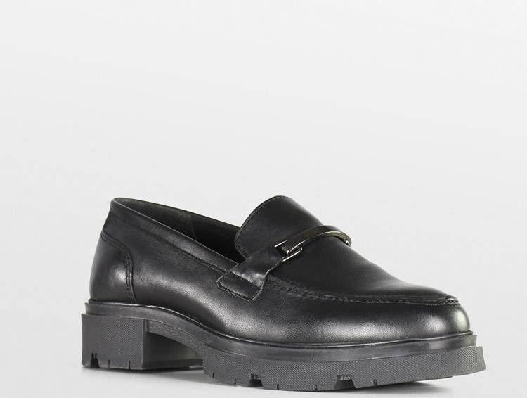 PS Poelman Sophie leren loafers zwart