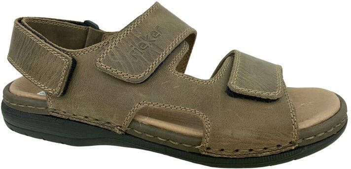 Rieker Tabak Casual Open Sandalen , Bruin, Heren